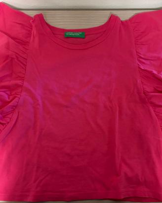 Top fucsia in cotone