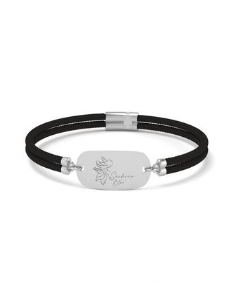 Bracciale Uomo in Argento Rodiato 925 