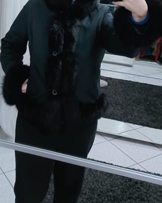 Giubbino imbottito - profilo vera pelliccia volpe