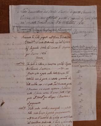 Documenti 1816 Regno di Napoli