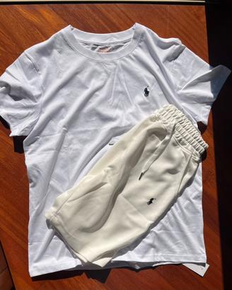 Maglietta e Pantaloncini Ralph Lauren Bianchi M