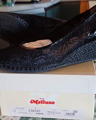 scarpe con zeppa in pizzo