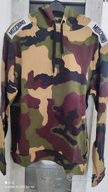 Moschino felpa mimetica Camo S  originale 