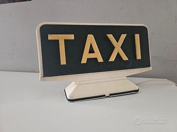  insegna luminosa taxi anni 80