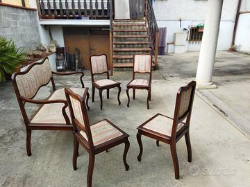 Salottino in noce primi del 900