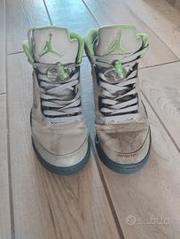 nike air Jordan 5 Retro green bean originali