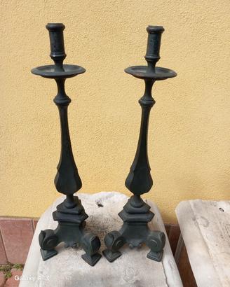 coppia di candelabri antichi 