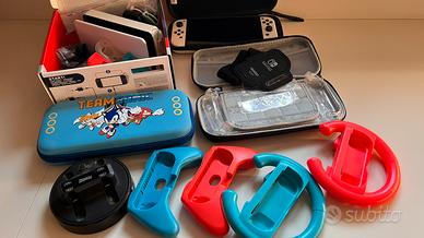 Ninterndo switch OLED completa di accessori