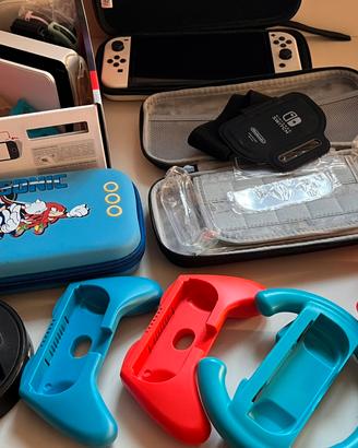 Ninterndo switch OLED completa di accessori