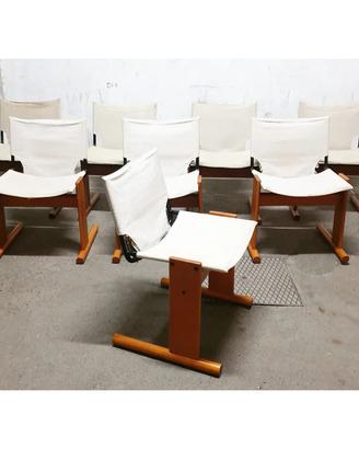 Set di 8 sedie design Poliform anni 70