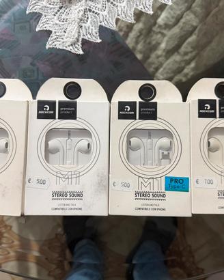 4 cuffie bianchi cn attacco  aux iphone tpc