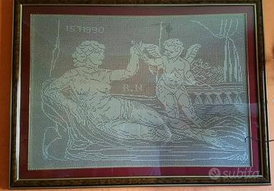 Quadro all'uncinetto