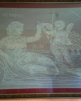 Quadro all'uncinetto