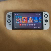 nintendo switch oled+giochi+microsd da 500gb