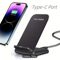 Caricabatterie Wireless Veloce Apple iPhone Nuovo 