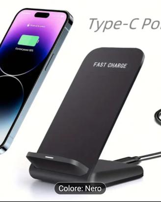 Caricabatterie Wireless Veloce Apple iPhone Nuovo 