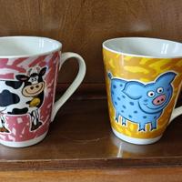 Set 3 tazze in ceramica mug “Gicos” e “Fiorucci"