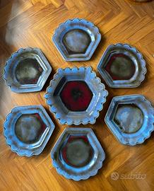 Vassoio e piatti centrotavola A. Miniati anni 70