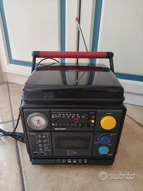 Radio Stereo giradischi portatile Sharp vintage