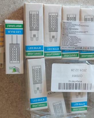 Set di 10 luci led , led buble X10 nuove 