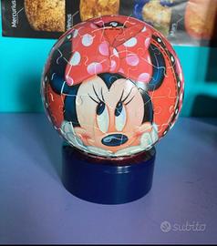 Puzzle 3D lampada Minnie battimano