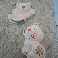 simpatici gattino e cagnolino da appendere