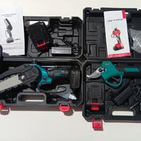 Motosega a batteria+ Forcibi potatura a batteria 