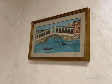 Quadro  di Ponte di Rialto Venezia