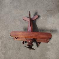 aereo in legno fatto a mano 