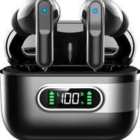 NUOVO Cuffie Bluetooth Wireless,Auricolari LED dis