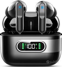 NUOVO Cuffie Bluetooth Wireless,Auricolari LED dis