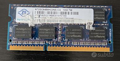 Sodimm DDR3 2GB 10600