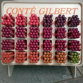 Espositore vintage di campionmatite Conté Gilbert 