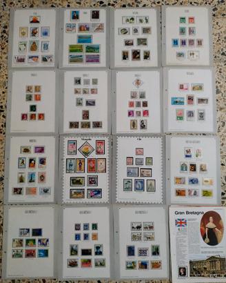 Collezione incompleta francobolli del mondo 