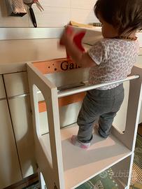 Torre di apendimento montessori convertibile