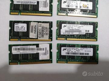 Lotto ram DDR 1 sodimm -11 pezzi