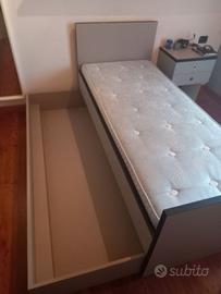 Letto singolo con contenitore