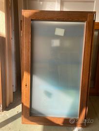 Finestra nuova artigianale legno 89x151 cm