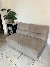Divano letto alcantara grigio
