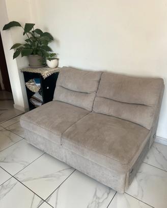 Divano letto alcantara grigio