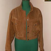 GIUBBINO CORTO PELLE MARRONE TG.S