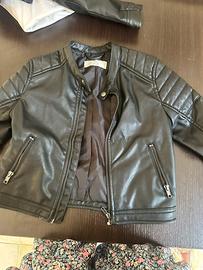 Giacca in ecopelle bambino 5/6 anni