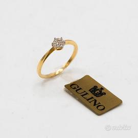 Anello donna in oro giallo 18 kt F.11