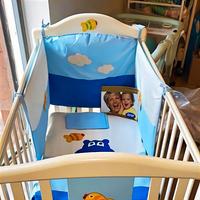 Trapunta azur per lettino bambino