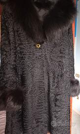 Giacca Rosalba vera Astrakan e Volpe taglia 46-48