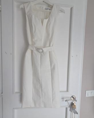 Abito elegante bianco panna Flavio Castellani – ta