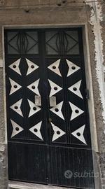 portone in ferro pieno stile classico / rustico