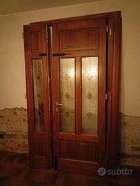 PORTONE INGRESSO IN LEGNO MASSICCIO