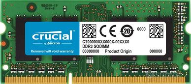 Crucial RAM CT8G3S160BM 8GB DDR3 1600 MHz CL11 Mem