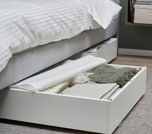 Contenitore sottoletto IKEA VARDÖ bianco 65x70